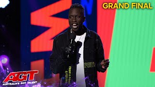 Emo Majok’s Grand Final Act Had Everyone In HYSTERICS  Australias Got Talent 2022 [upl. by Aneeroc]