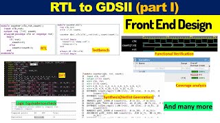 RTL to GDSII  ASIC design flow  Front End Design  part I [upl. by Terrell204]