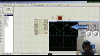 Firing angle control of TRIAC using ATmega16 microcontroller Simulation [upl. by Anyrak]