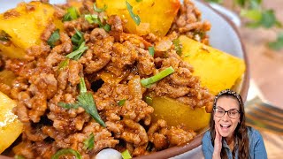 Carne moida com batata simples e deliciosa comida basica do dia a dia [upl. by Melton221]