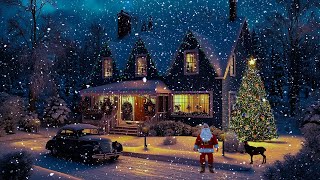 Snow Storm and Howling Wind Sounds in Christmas Ambience  Sleeping Relaxing amp Studying Background [upl. by Zetnauq]