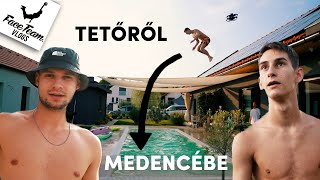 Ugrás a tetőről  Nyári élményeink VLOG [upl. by Rodrique919]