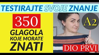 350 GLAGOLA  SVI GLAGOLI ZA NIVO A2  ZNATE LI IH SVE [upl. by Cecilio]