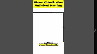 SHOCKING Blazor Virtualization TRUTH for Unlimited Data [upl. by Nuahsed]