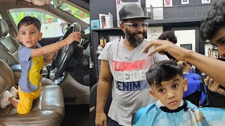 അപ്പനും മോനും ഒന്നിച്ച് ഒരു makeover familyvlog pamperroutine dimplerose [upl. by Gnivre]