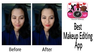 Youcam Makeup App Review l Best makeup editing app l Sabnam Ara Hazarika [upl. by Egduj]