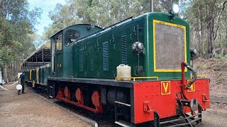 Hotham Valley Railway  V4 Pulling The Forest Train [upl. by Anabella]