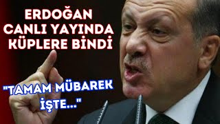 Cumhurbaşkanı Erdoğan canlı yayında küplere bindi çıldırdı quotTAMAM MÜBAREK İŞTEquot [upl. by Jariv]