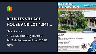 RETIREES VILLAGE HOUSE AND LOT 1841 sqm in Naic Cavite [upl. by Valdes273]