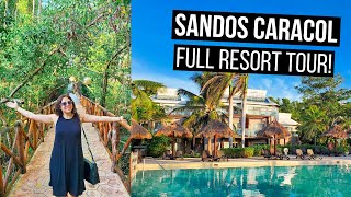 SANDOS CARACOL ECO RESORT Full Tour  Playa Del Carmen Mexico 2021 [upl. by Miah]