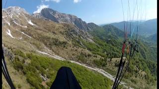 1GVB in Slowenien Kobarid Stol Tolmin Kobala Gleitschirm Gopro Hero2 [upl. by Holey]