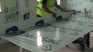 How to fit hygienic wall cladding  Thermoforming a panel [upl. by Niawtna]