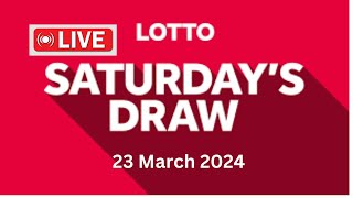 The National Lottery Lotto Draw Live Results from Saturday 23 March 2024  lotto live [upl. by Otte552]