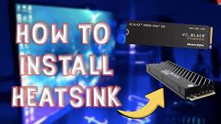 PC m2 SSD Installation WD BLACK SN850X with Heatsink  WDBLACK SN850X InstallationHow to Guide [upl. by Annawal]