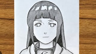 How to draw hinata hyuga drawing hinta shorts live easy trending [upl. by Riccardo348]