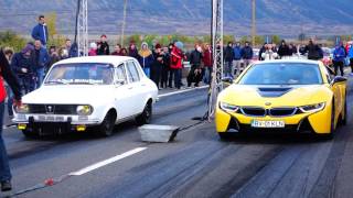 DACIA 1300 TURBO QUATTRO 330HP vs BMW i8 362HP [upl. by Meter]