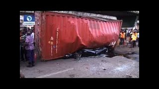 STRANGE VIDEO Phone cam Footage Reveals Details of cement cargo Abokobi Crash That Killed 3 people [upl. by Ettigdirb]