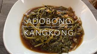 How to Cook Adobong Kangkong recipe [upl. by Perlie]