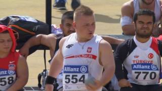 Mens shot put F4041  final  2016 IPC Athletics European Championships Grosseto [upl. by Mohr]