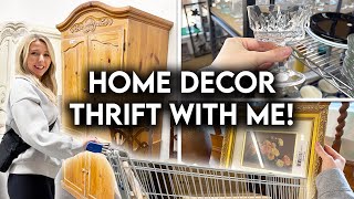 HOME DECOR MUST HAVES ON A BUDGET  THRIFT WITH ME  HAUL [upl. by Ahseal]