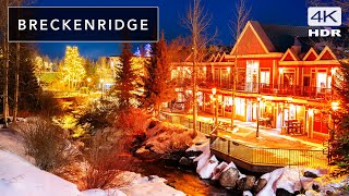 🏔 CHARMING Breckenridge Colorado  A cinematic walk through the world famous ski town [upl. by Nilla89]