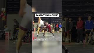 DJ Washington racked up 4 takedowns in the first period of his first match at the Southern Scuffle [upl. by Syverson246]