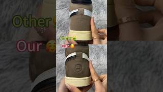 Real Vs Fake Travis Scott Mocha Jordan 1 High shorts sneakerhead viral [upl. by Chatterjee839]