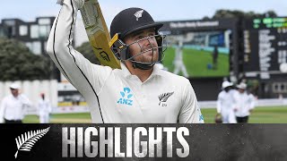 Tom Blundell Hundred On Test Debut  INNINGS HIGHLIGHTS  BLACKCAPS v Windies Basin Reserve 2017 [upl. by Snilloc]