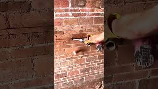 Red brick wall straightgrooving process [upl. by Cavanagh]