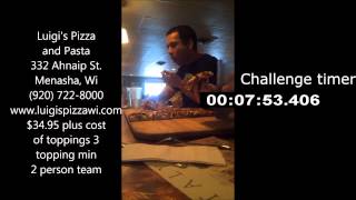 Luigis Big Eater 30 Inch pizza Challenge [upl. by Portwine]