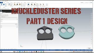 Knuckleduster Series  Part 1  Designing in MASTERCAM [upl. by Savitt]