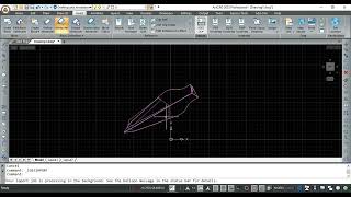 How to save iges file as dwg in ActCAD [upl. by Devlen]