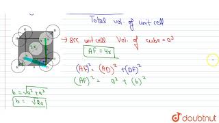 The fraction of volume occupied by atoms in a body centered cubic unit cell is [upl. by Chantalle208]