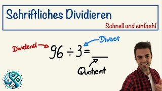 Schriftliches Dividieren  einfach erklärt [upl. by Nerraw433]