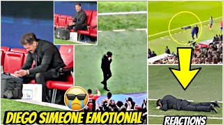 😢Diego Simeone bursted into TEARS after Atletico Madrid beat Inter Milan on penalties [upl. by Ibmab158]