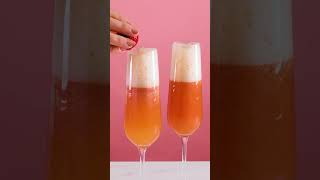 Strawberry Mimosa  Cocktail Recipe [upl. by Sirob]