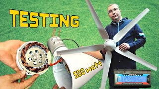 Testing 500 watt Wind Turbine from VEVOR [upl. by Nevad730]