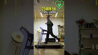 How 5k running paces look like on Treadmill with Bill Overbeck [upl. by Esiahc]