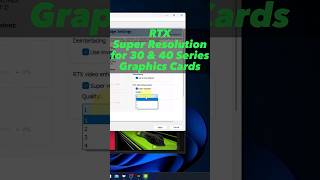 How to Turn On Nvidia RTX Video Super Resolution  30 amp 40 Series GPUs [upl. by Emmer]