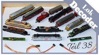 Modelleisenbahn Lok digitalisieren  Teil 38  Div Decoder einbauen Spur Z  alte und neue Bauart [upl. by Rodi]