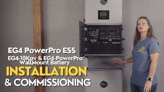 EG4 PowerPro ESS EG4 18kPV Hybrid Inverter amp PowerPro WallMount Battery Install and Commissioning [upl. by Gaspar]