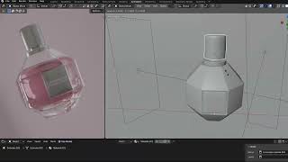 Timelapse  flowerbomb perfume  Blender 42  Octane render [upl. by Marelya]