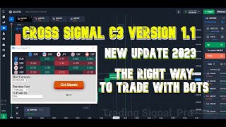 Cross Signal C3 Version 11 New Update 2023  Binary Options Robot  100 Success [upl. by Kondon]