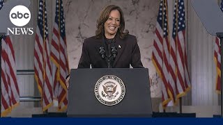 FULL SPEECH Kamala Harris addresses nation after conceding election to Donald Trump [upl. by Enyamrahc803]