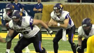 UNI Football vs NDSU  Oct 10 2015  first half highlights [upl. by Shishko]