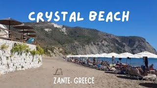 Crystal Beach in Kalamaki Zante Greece  September 2022 [upl. by Orihakat]