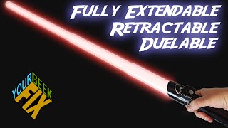 How to Make a Retractable amp Duelable Lightsaber [upl. by Okomom814]