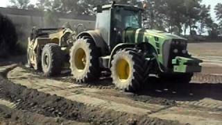 john deere nivellement riziere Camargue PSG89 Part 3 levelling [upl. by Westfahl158]