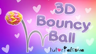 NEW 3D Bouncy Ball MONSTER TAIL Rainbow Loom Tutorial  How To [upl. by Nylhsoj531]