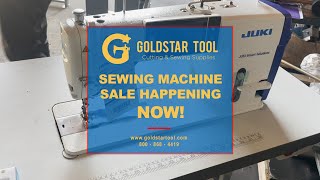 SEWING MACHINE SALE HAPPENING NOW  Goldstartoolcom  8008684419 [upl. by Ellekim]